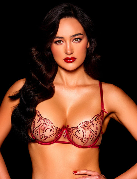 Adora Red 3 Piece Lingerie Set