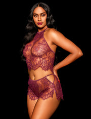 Alessandra Wine Shorts