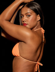 Athena Neon Orange Bikini Top