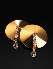 Gold Crystal Nipple Pasties