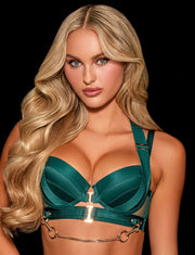Kukuro Emerald 3 Piece Lingerie Set