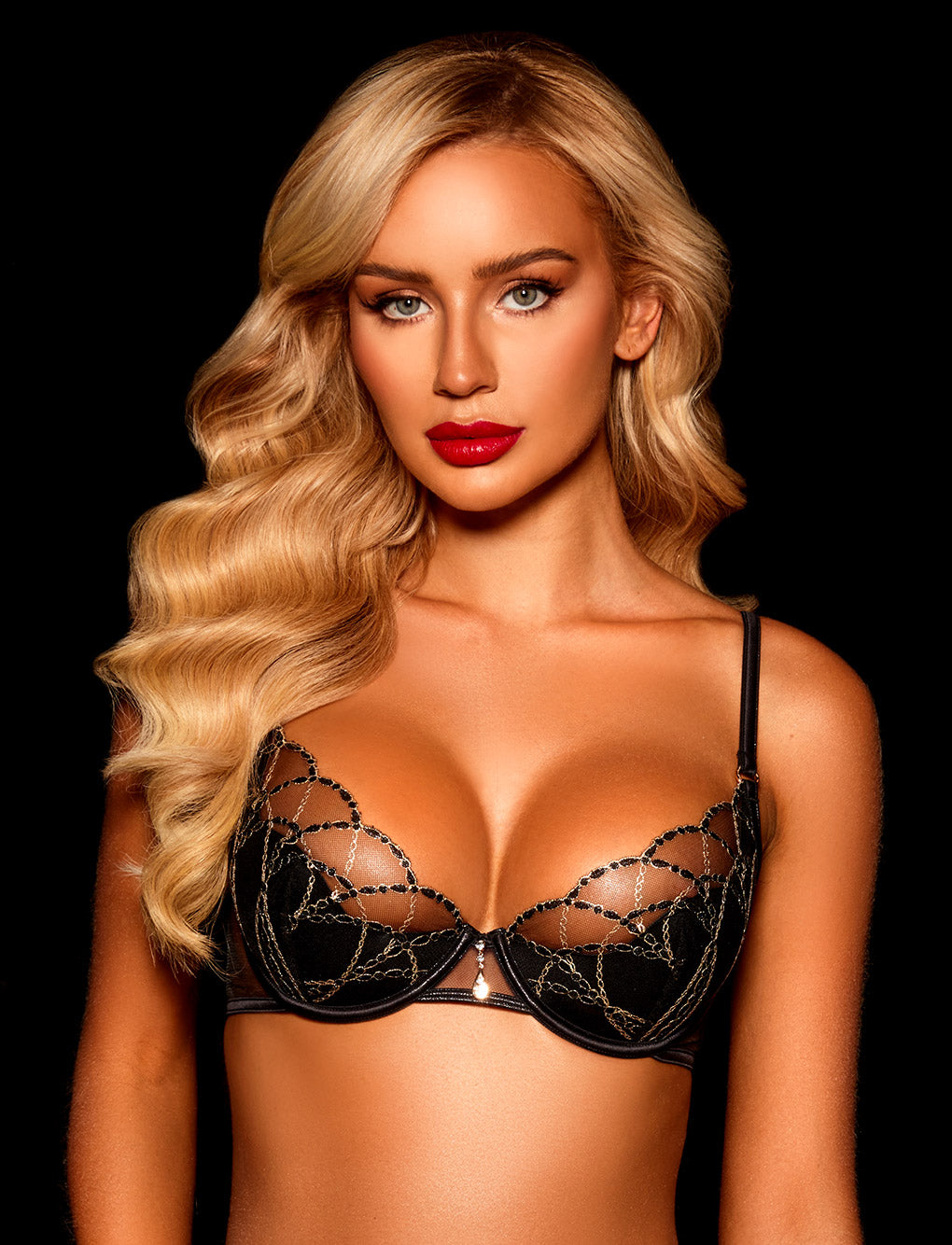 Malise Black Bra