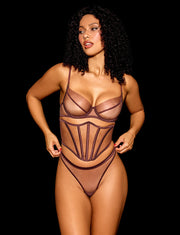 Nakeds 2.0 Mahogany 3 Piece Lingerie Set