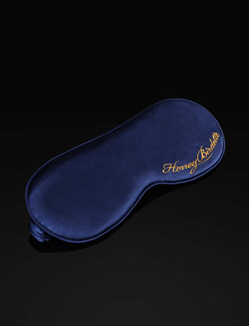 Ophelia Navy Luxury Silk Eye Mask
