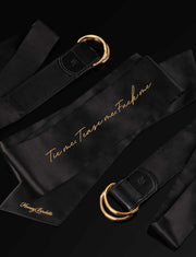 Signature Series Deluxe Black Satin Bondage Kit