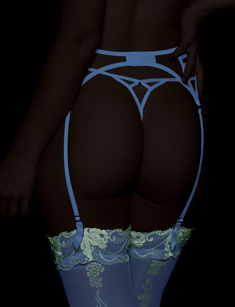 Glow-In-The-Dark Suspender Stockings