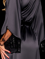 Whitney Long Robe Black