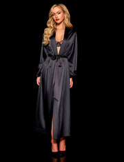 Whitney Long Robe Black