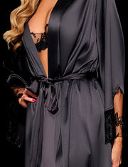 Whitney Long Robe Black