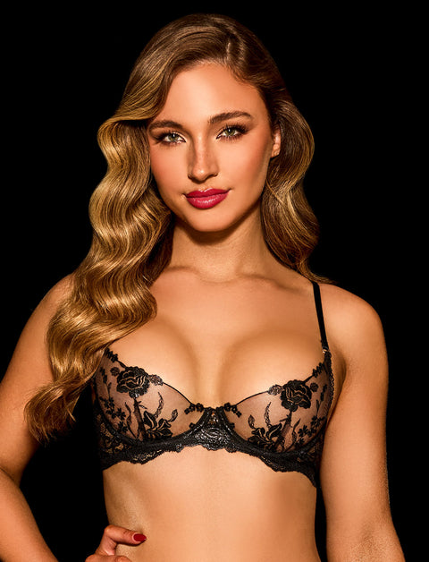 Whitney Black 3 Piece Lingerie Set